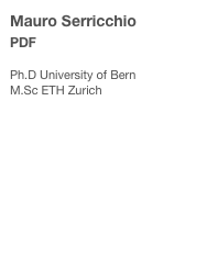 Mauro Serricchio
PDF
 
Ph.D University of Bern
M.Sc ETH Zurich


Pubmed
 


