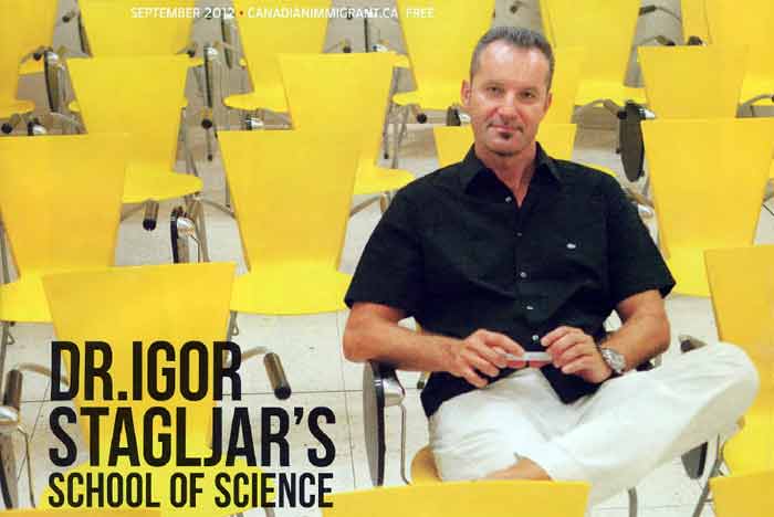 Canadian Immigrant Magazine cover photo of Dr.Stagljar